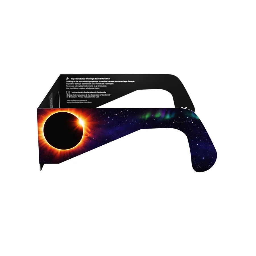 HÉLIO Sonnenfinsternisbrille — Seitenansicht